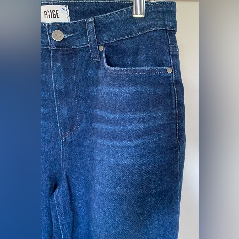 PAIGE Women's Skinny Jeans - Dark Blue - Picture 5 of 14
